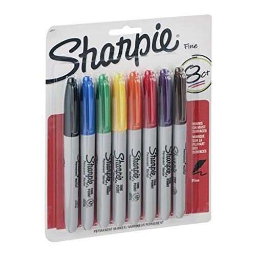 Sharpie Fine Point Markers - 8 Assorted Colors