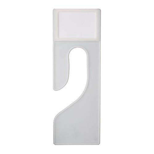 Rack Dividers, Rectangle, Slotted - White