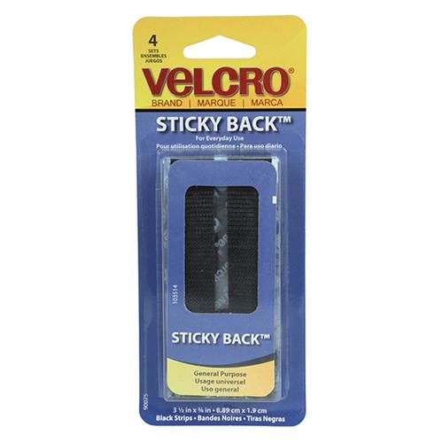 Velcro sticky back - Black